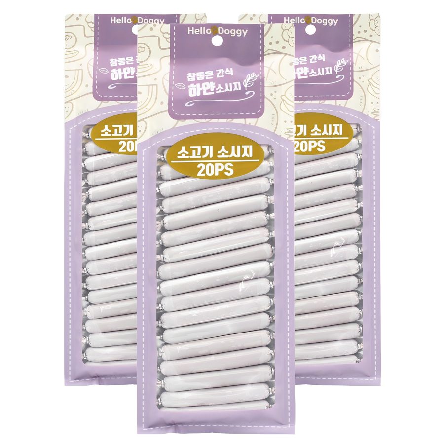 참좋은간식 강아지 하얀소시지 간식