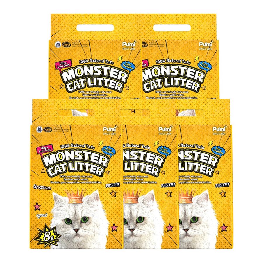 푸르미 몬스터 캣리터 압축 두부 고양이 모래