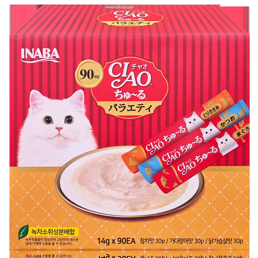 챠오츄르 대용량 90P 코스트코 고양이 츄르 간식 버라이어티 반려묘 차오추르