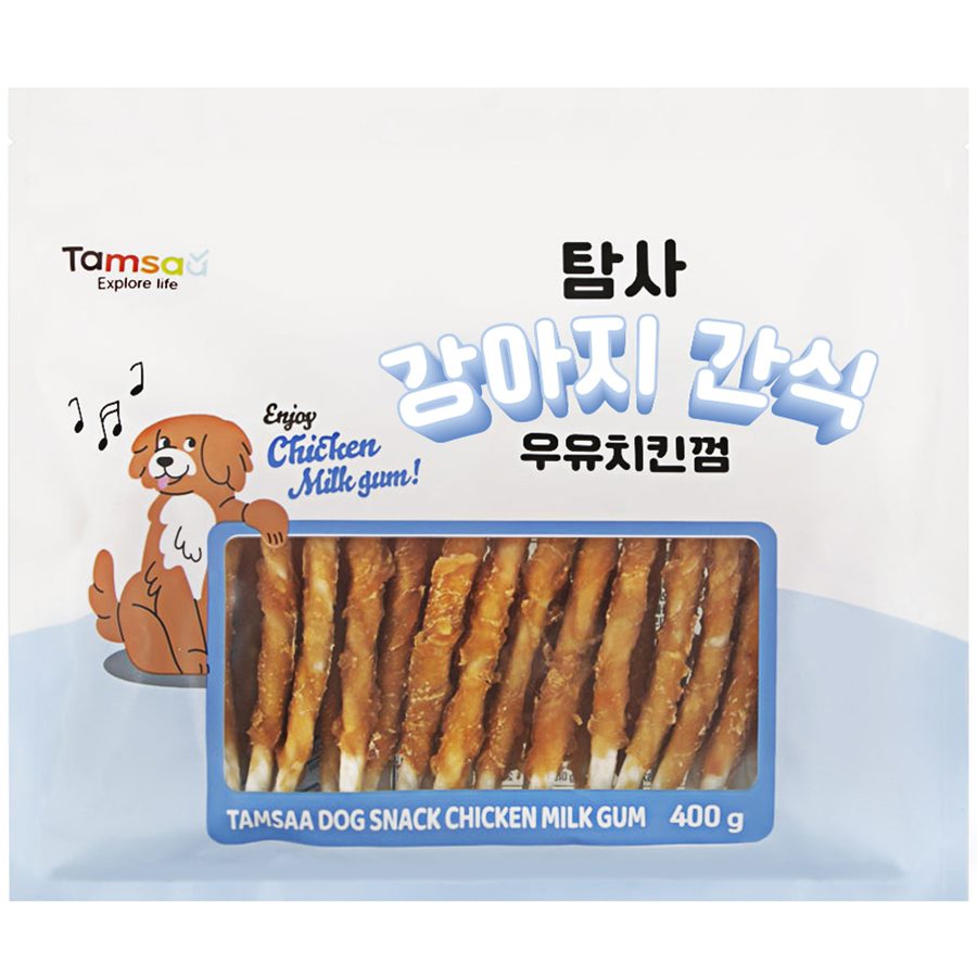 탐사 강아지 우유치킨껌 간식
