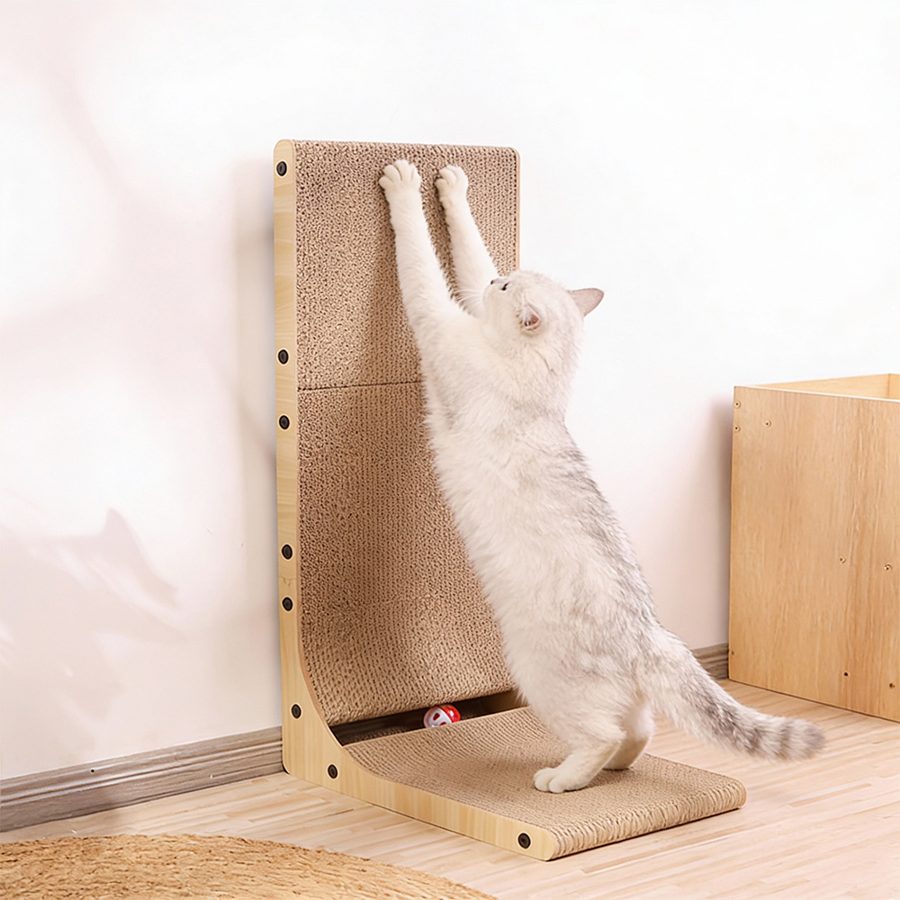 티유 벽면형 수직 고양이 스크래쳐