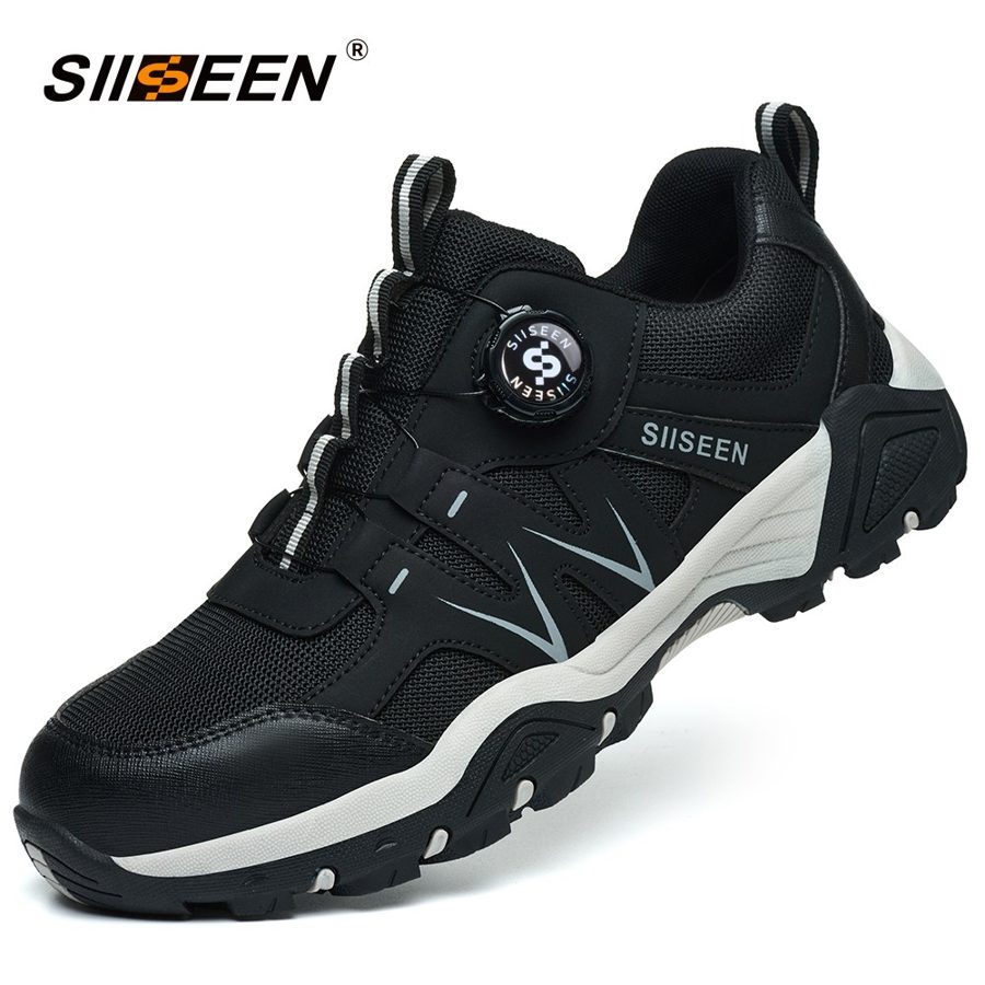 SIISEEN 남여공용 안전화 미끄럼방지 내마모 사계절작업화 S-2203