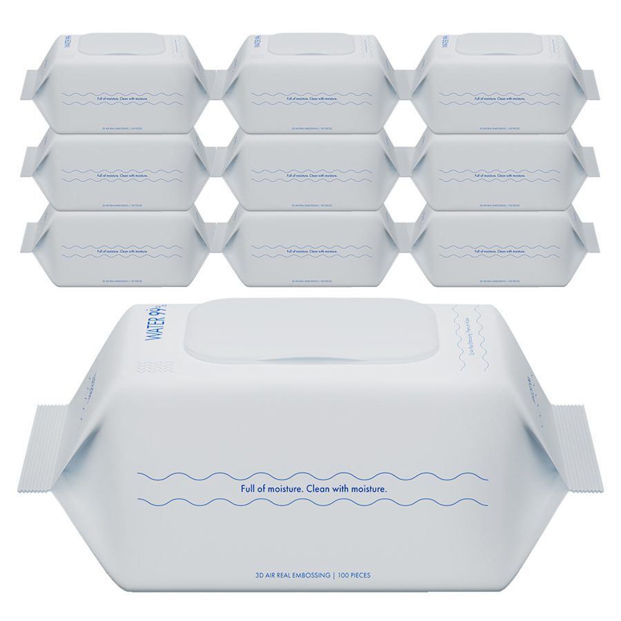워터 99% 초순수 저자극 베이직 아기물티슈 캡형